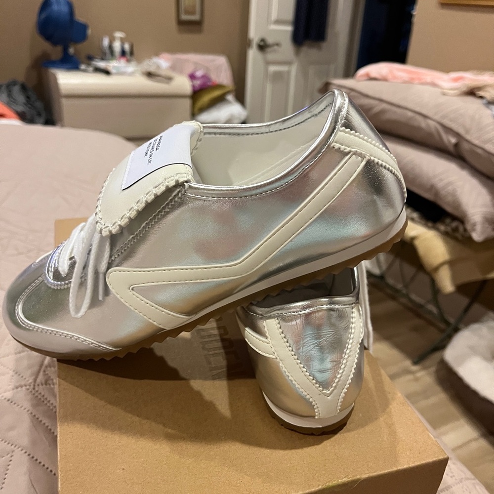 Steve madden Margiela Silver Women's Sneakers - Picture 3 of 11